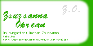 zsuzsanna oprean business card